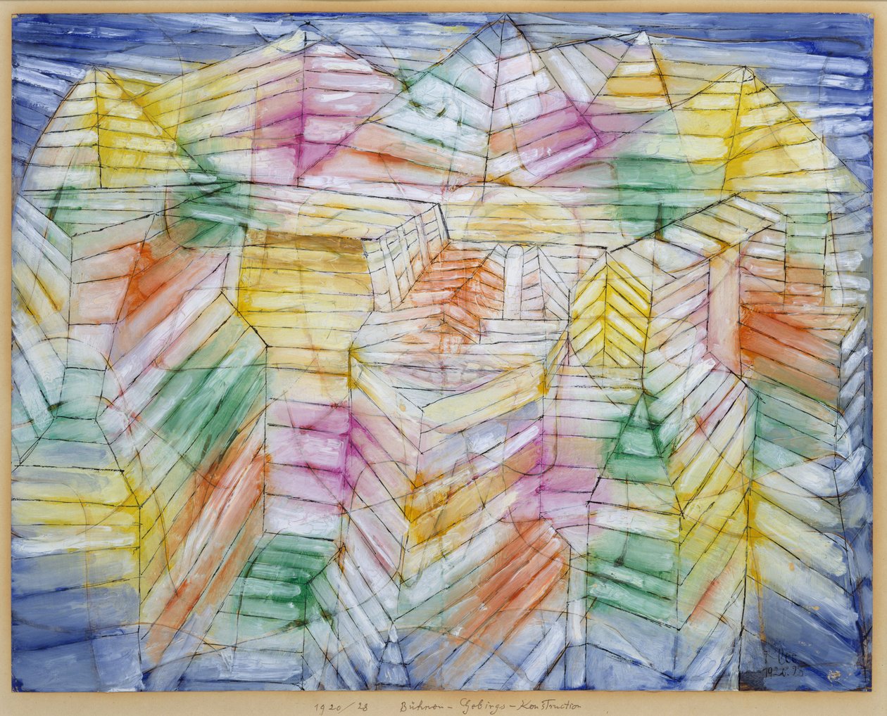 Theater-berg-constructie door Paul Klee