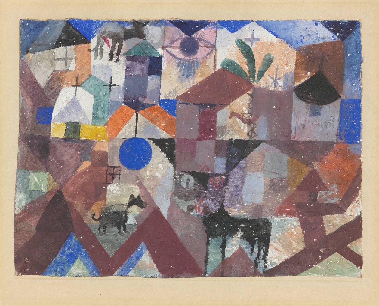 Tiergarten, 1918 door Paul Klee