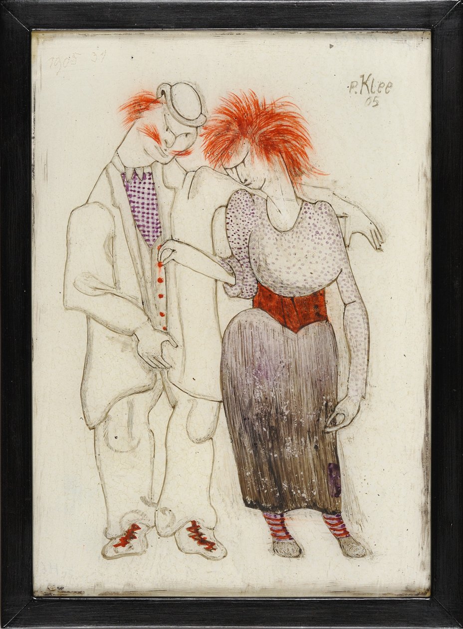 Verkomen Paar Couple mauvais genre, 1905 door Paul Klee