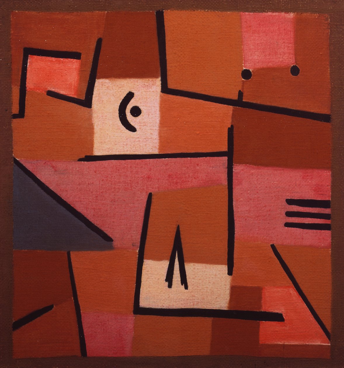 Uitzicht vanaf Rood door Paul Klee