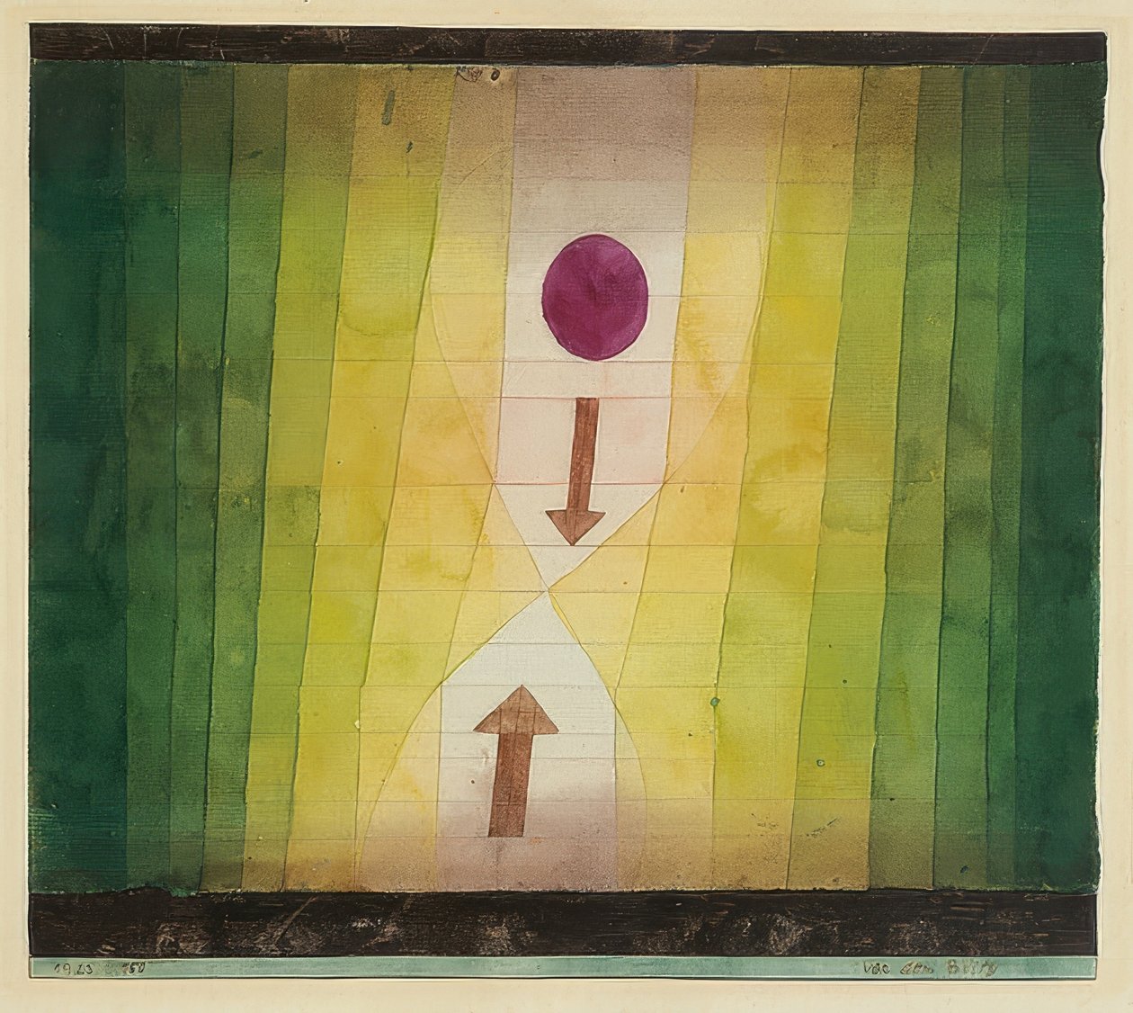 Voor de bliksem. 1923 door Paul Klee