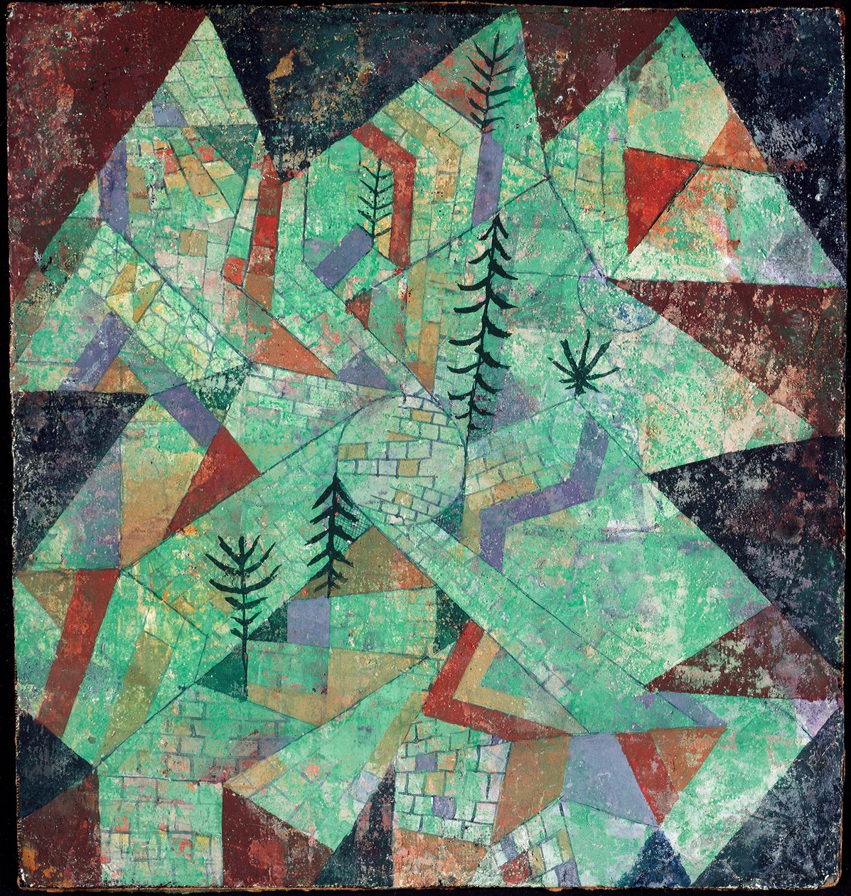 Wald bau door Paul Klee