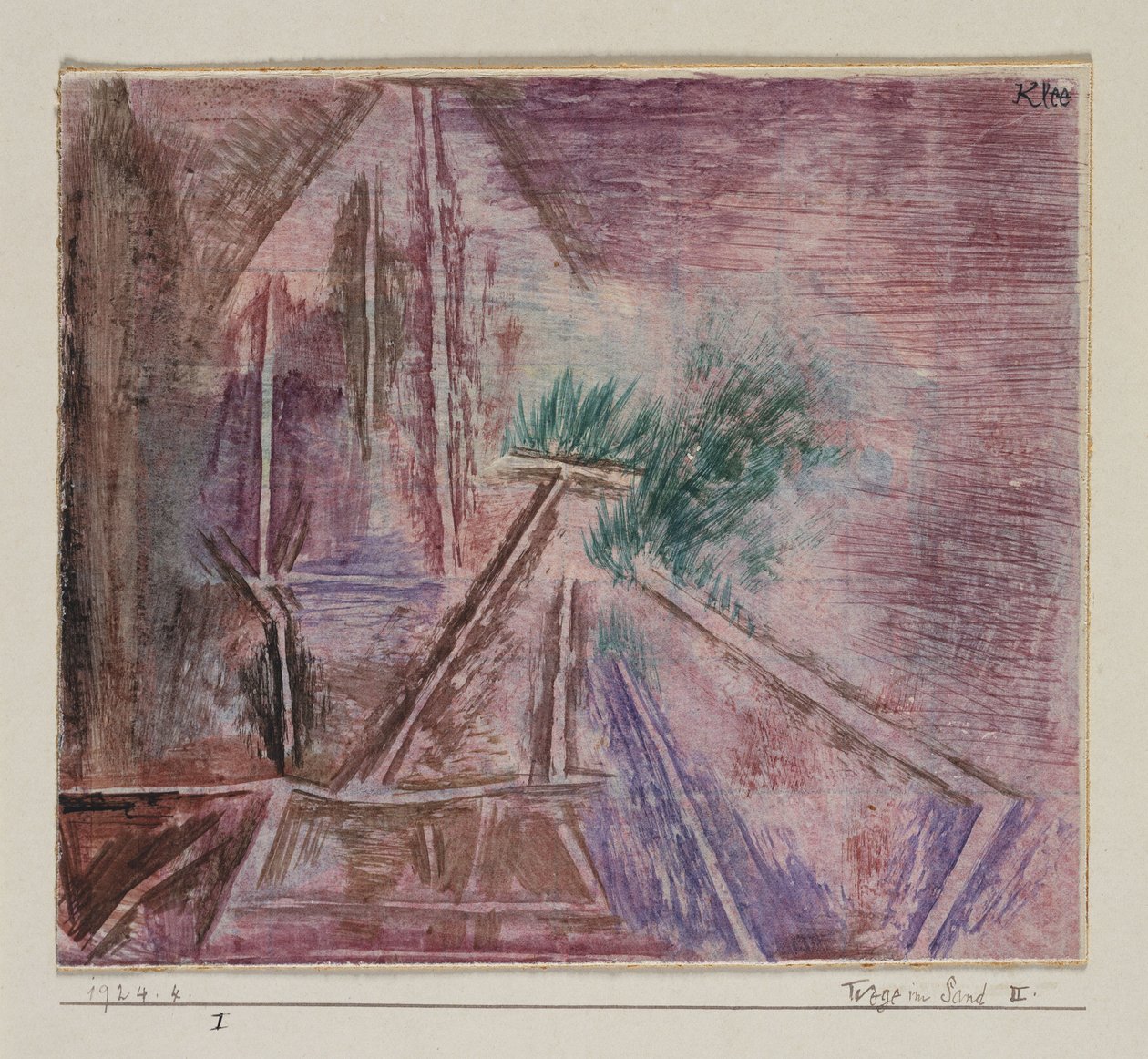 Wege Im Sand II door Paul Klee
