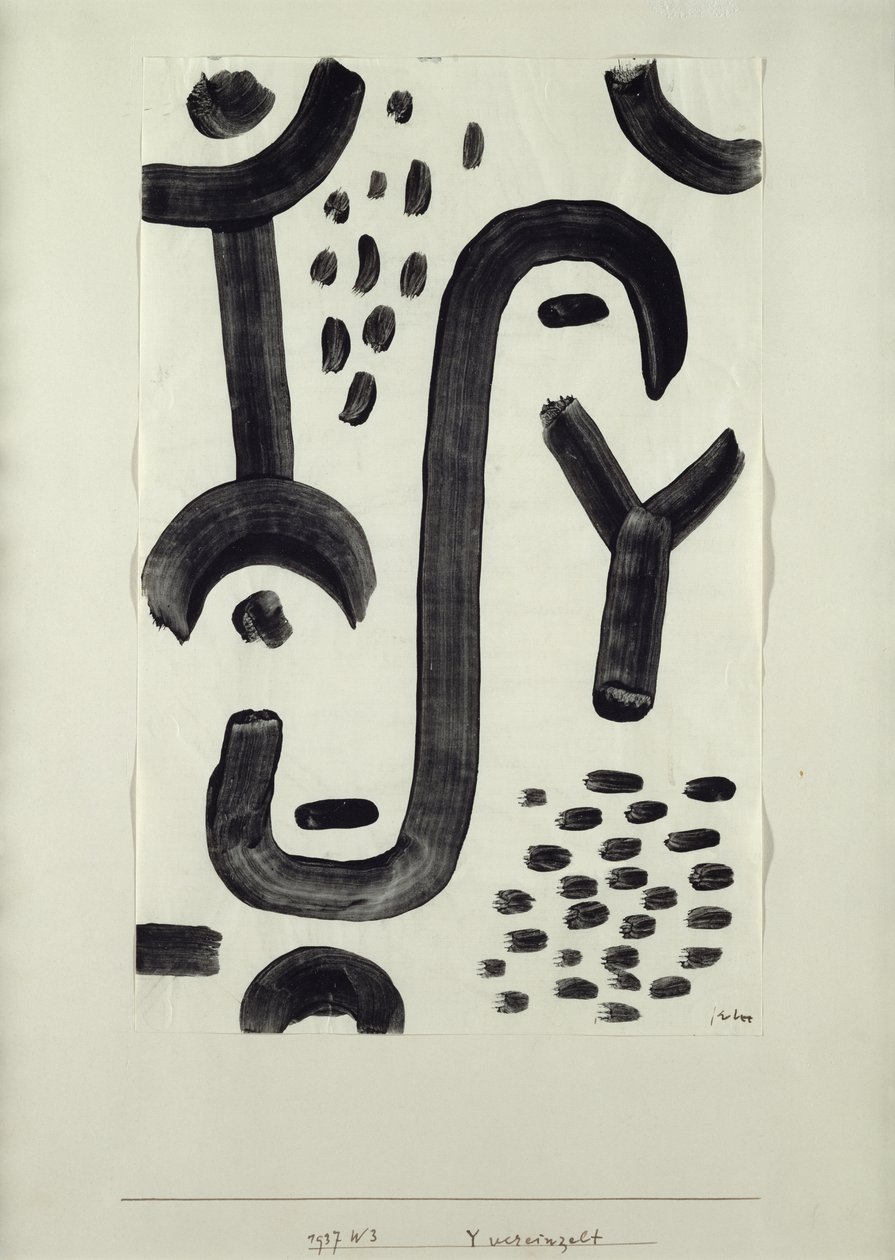 Y geïsoleerd door Paul Klee