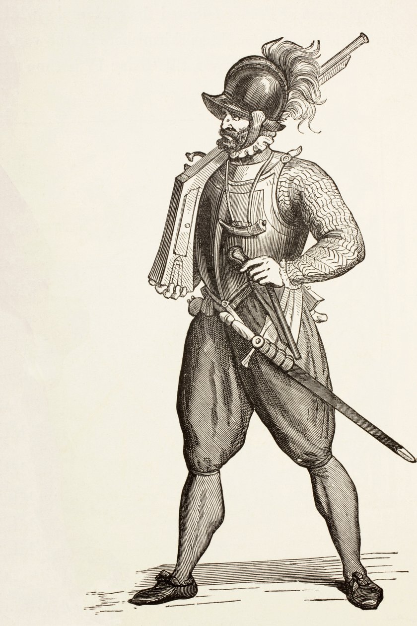 Arquebusier van de 16e eeuw. door Paul Lacroix