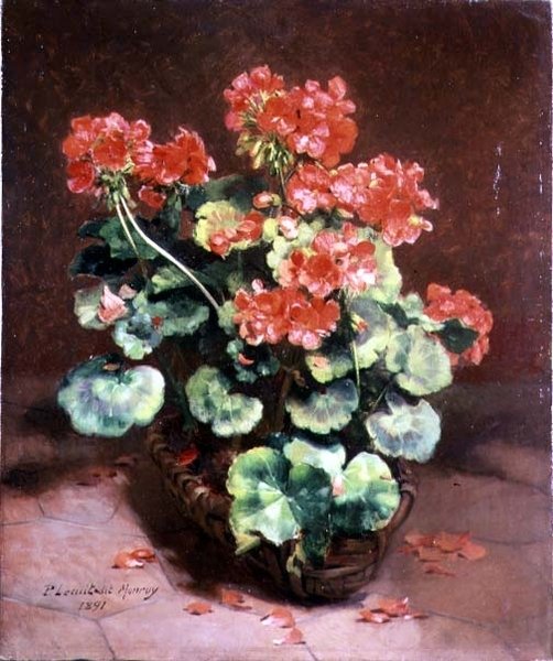 Bloemen in een Mand door Paul Lecuit Monroy