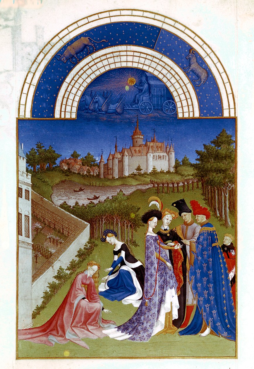 April, 1412-1416 door Paul Limbourg
