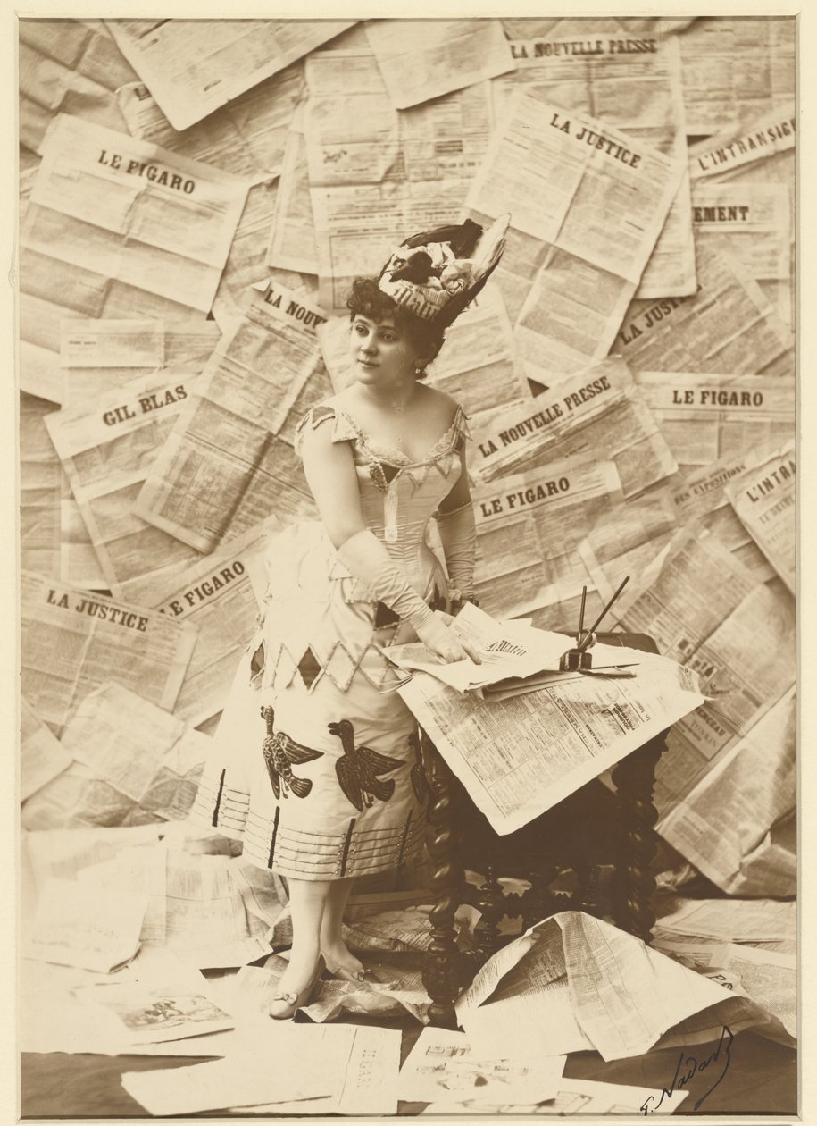 [Mlle Beaumaine, Théâtre des Variétés]. door Paul Nadar