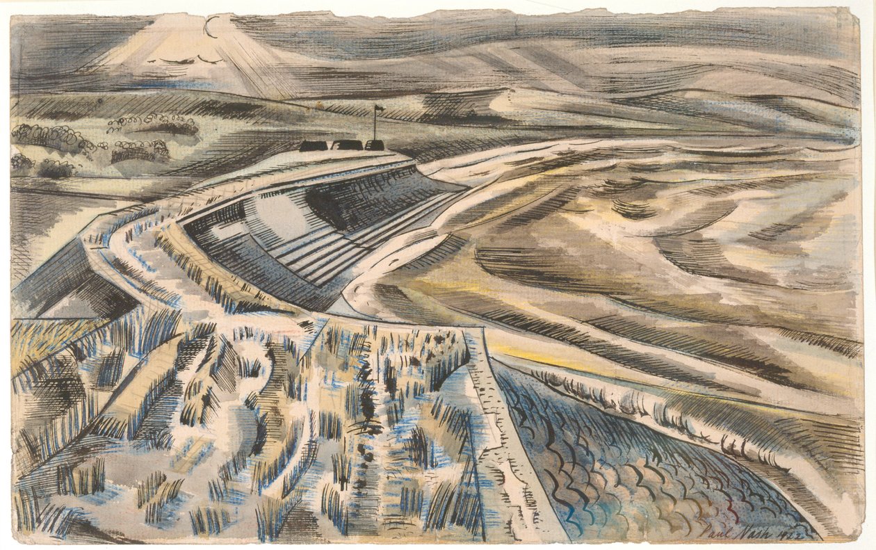Dymchurch, Kent door Paul Nash