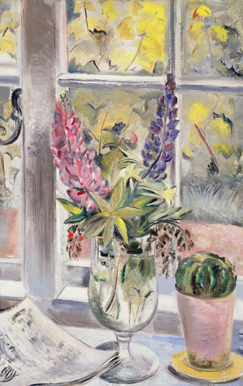 Lupines en Cactus door Paul Nash