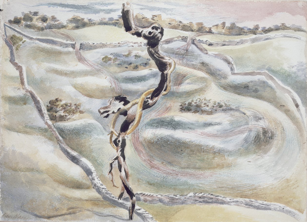 Object bij Scarbank door Paul Nash