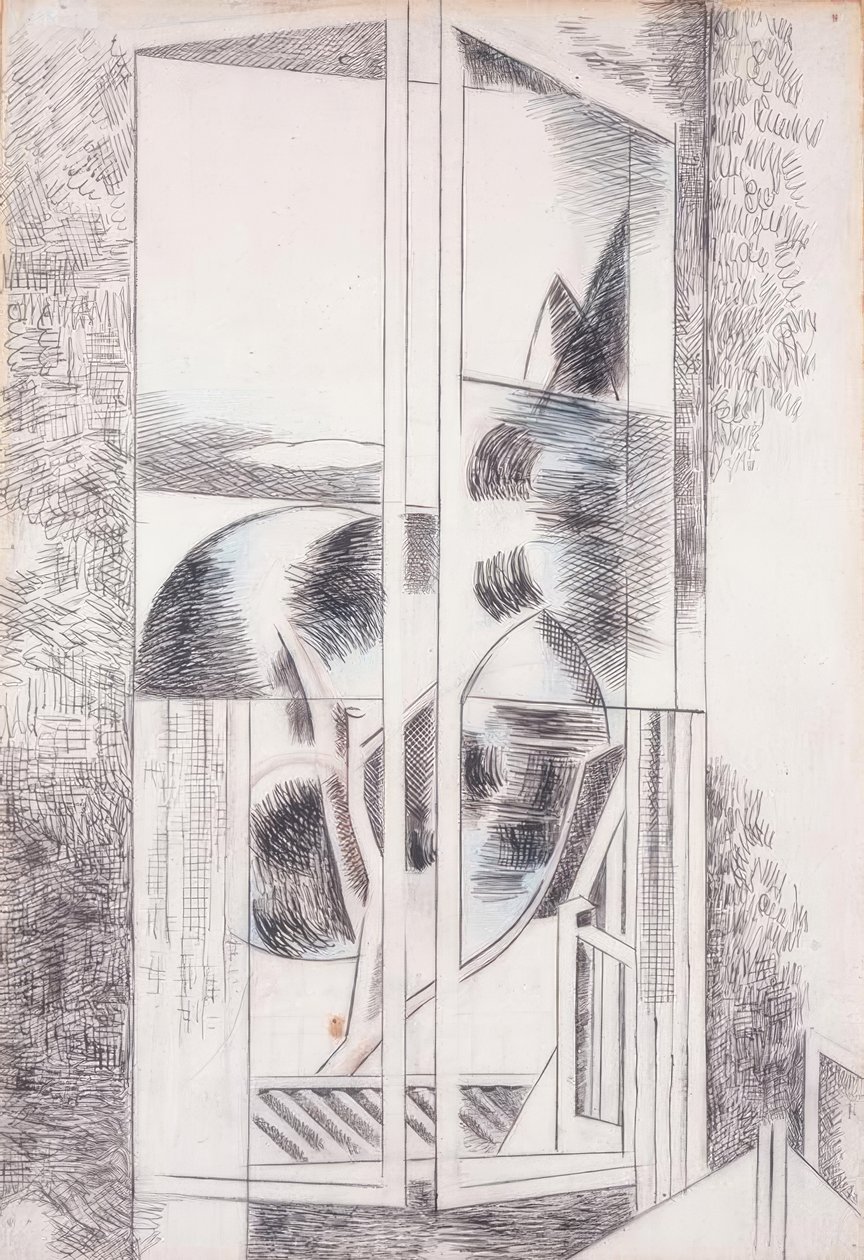 Riviera raam abstract door Paul Nash
