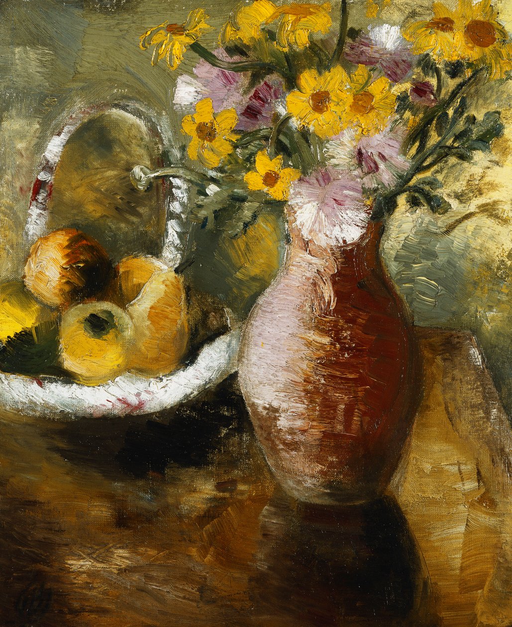 Zomerbloemen in een Vaas door Paul Nash