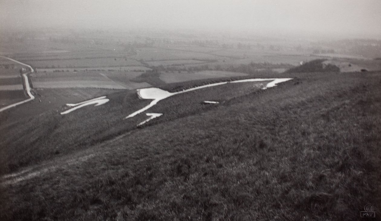 The White Horse, Uffington, Berkshire door Paul Nash