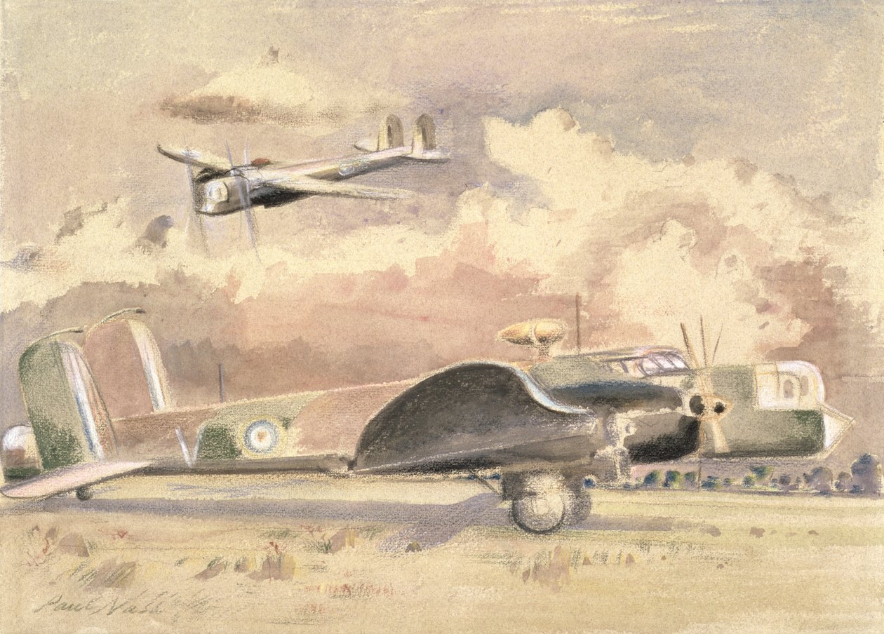 Whitley Bombers in de zon door Paul Nash