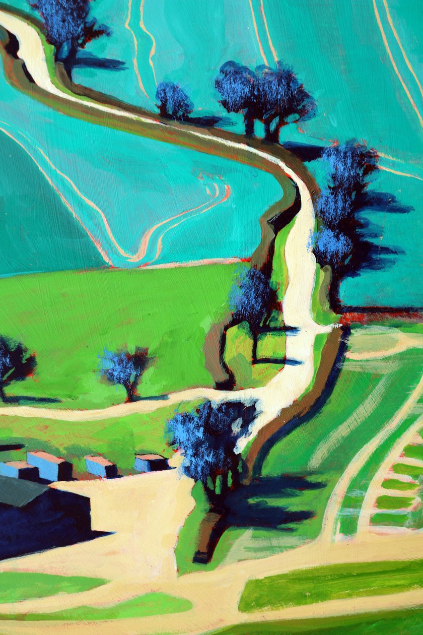 Landweg Zomer door Paul Powis