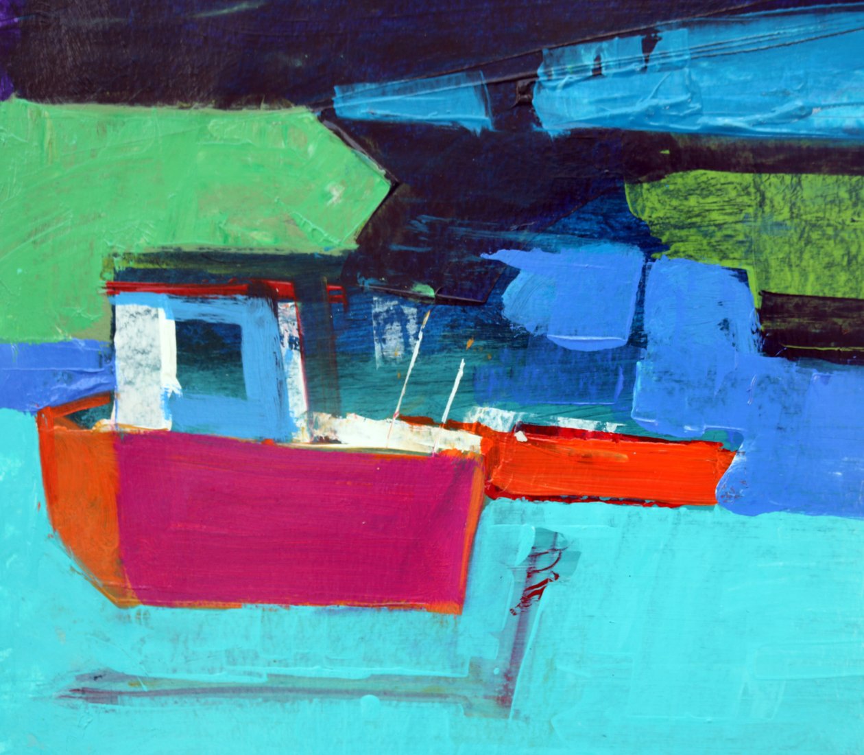 Rode Boot door Paul Powis