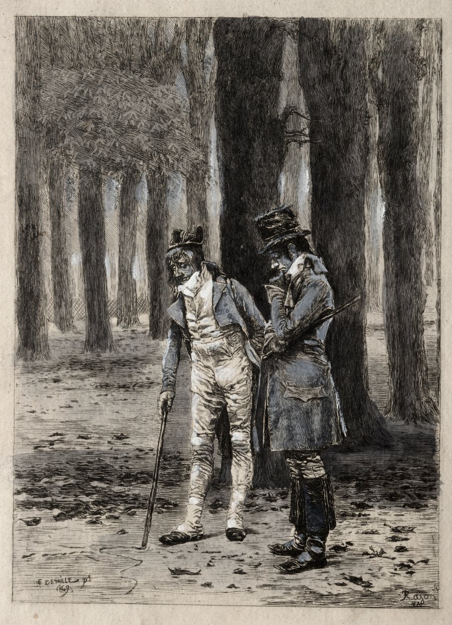 Studie van Twee Figuren door Paul Rajon