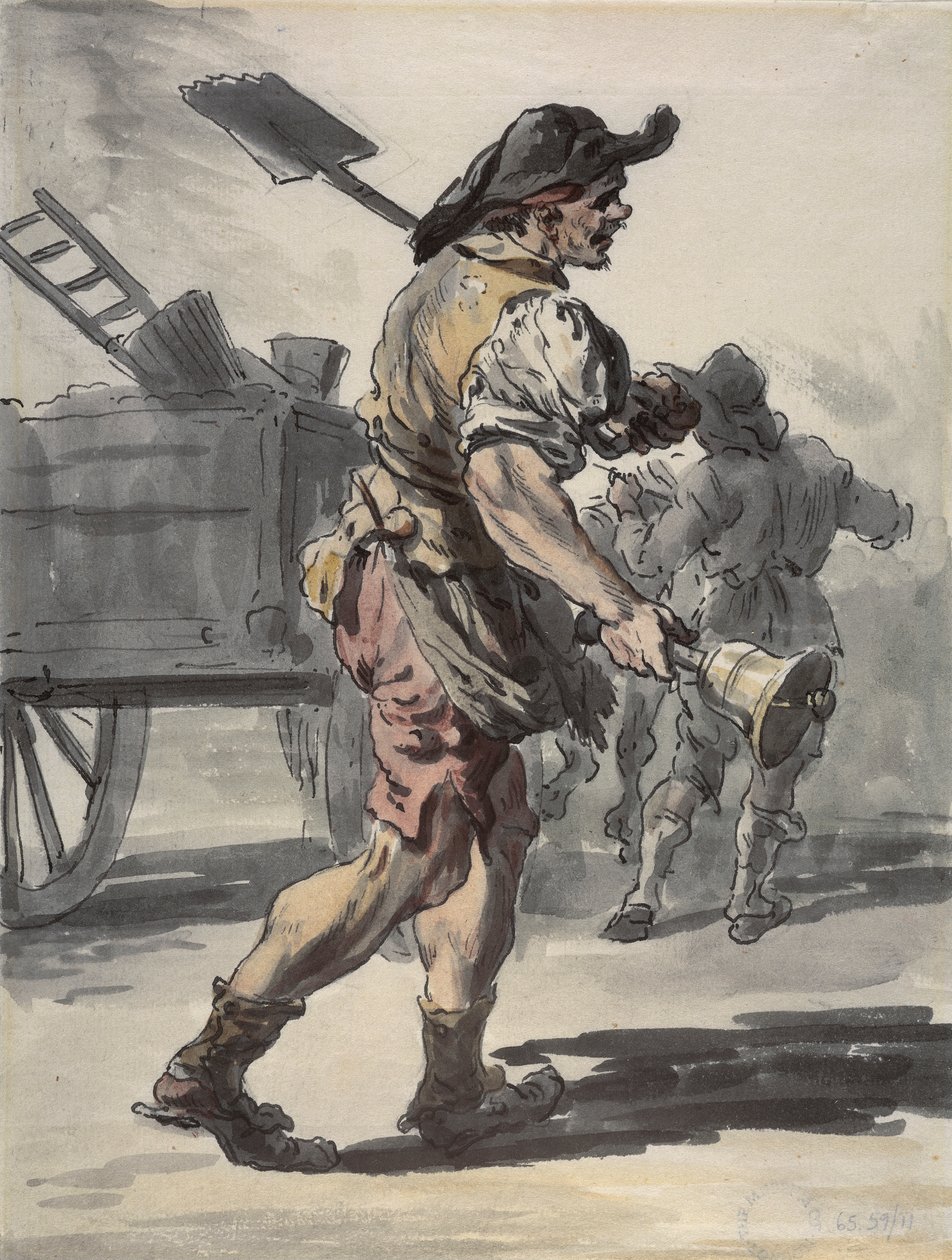 Een Londense kolenman door Paul Sandby