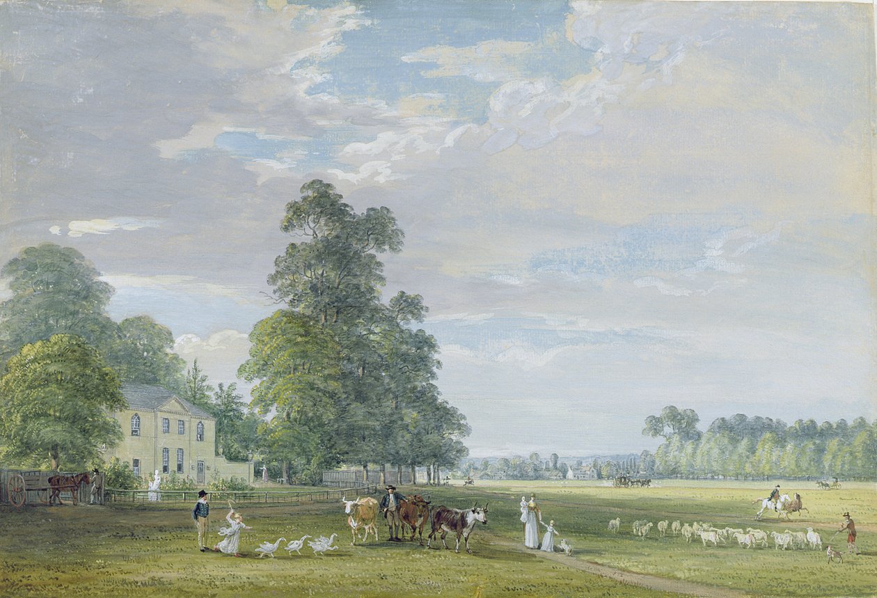 Englefield Green, nabij Egham door Paul Sandby