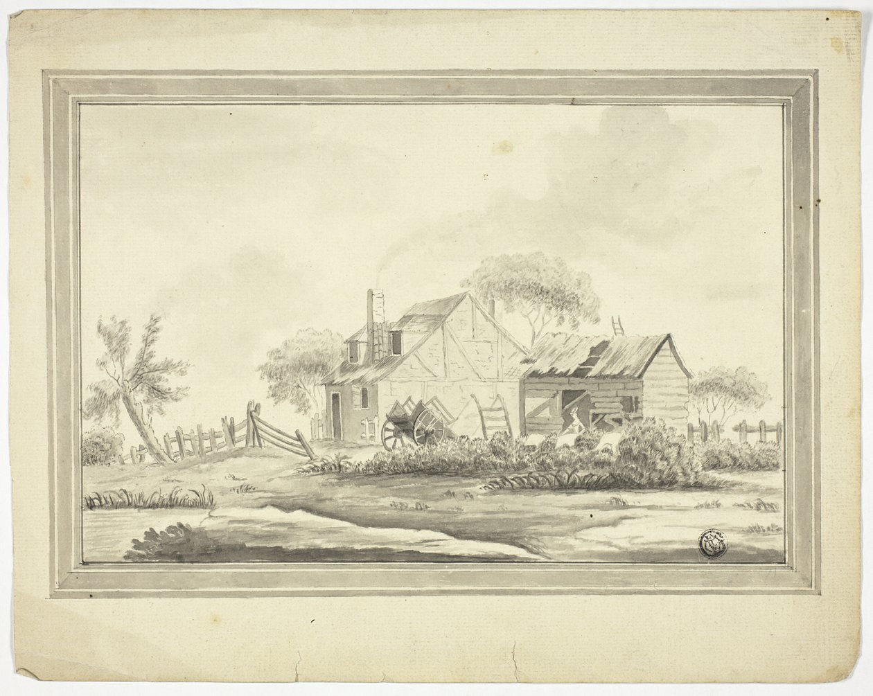Boerderij door Paul Sandby
