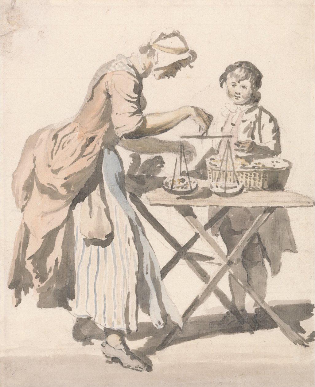 Londense Kreten- Zwarte Hart Kersen... door Paul Sandby
