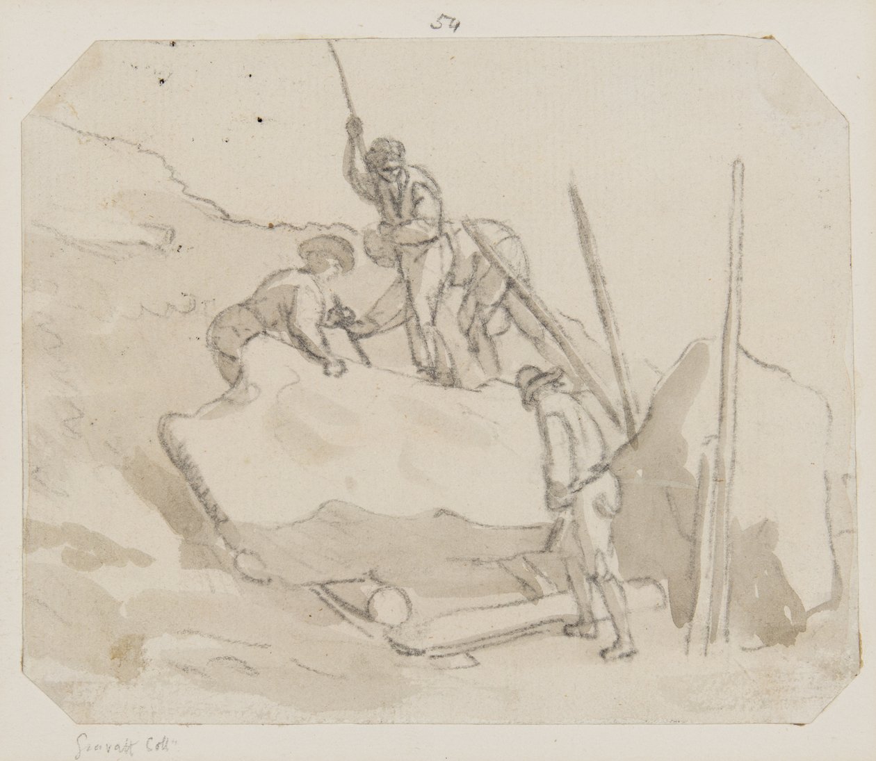 Steenbikkers door Paul Sandby