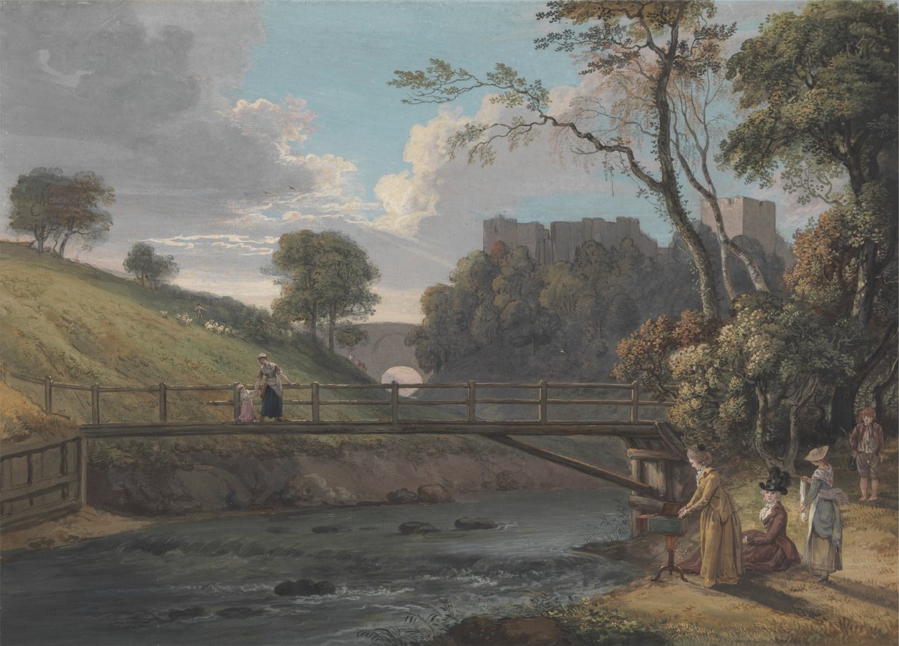 Kasteel van Roslin, Midlothian door Paul Sandby