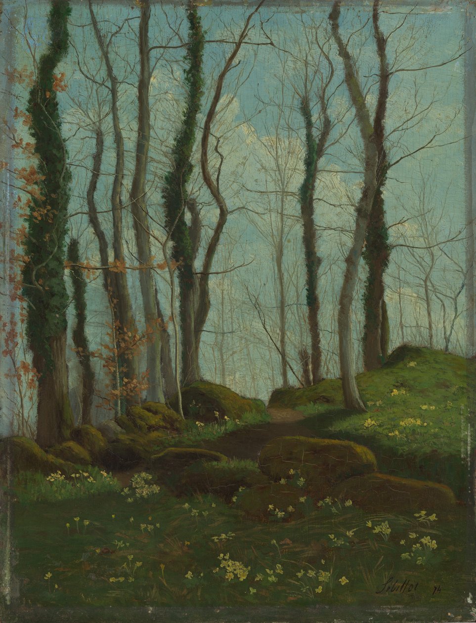 Lente in Bretagne, 1874 door Paul Sébillot