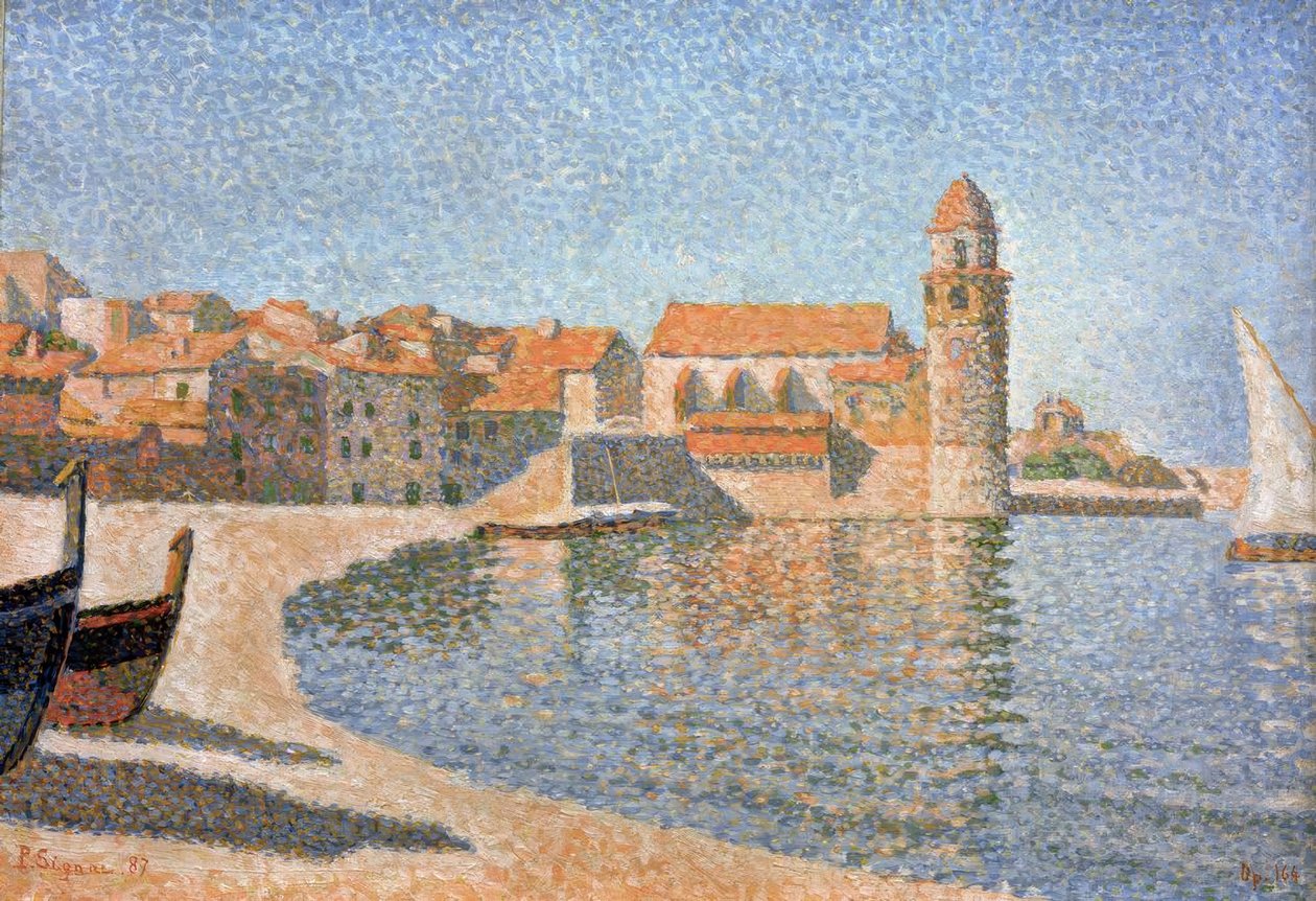 Uitzicht op Collioure door Paul Signac