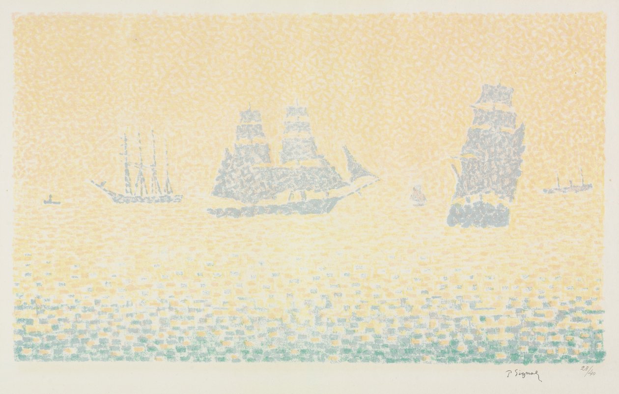 Boten door Paul Signac
