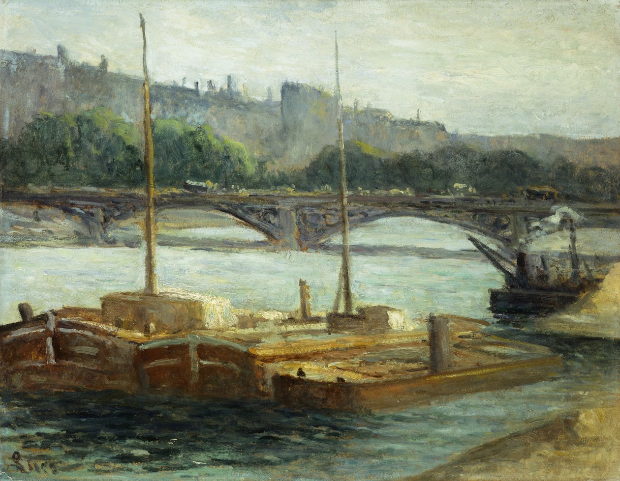 Boten bij Groix door Paul Signac