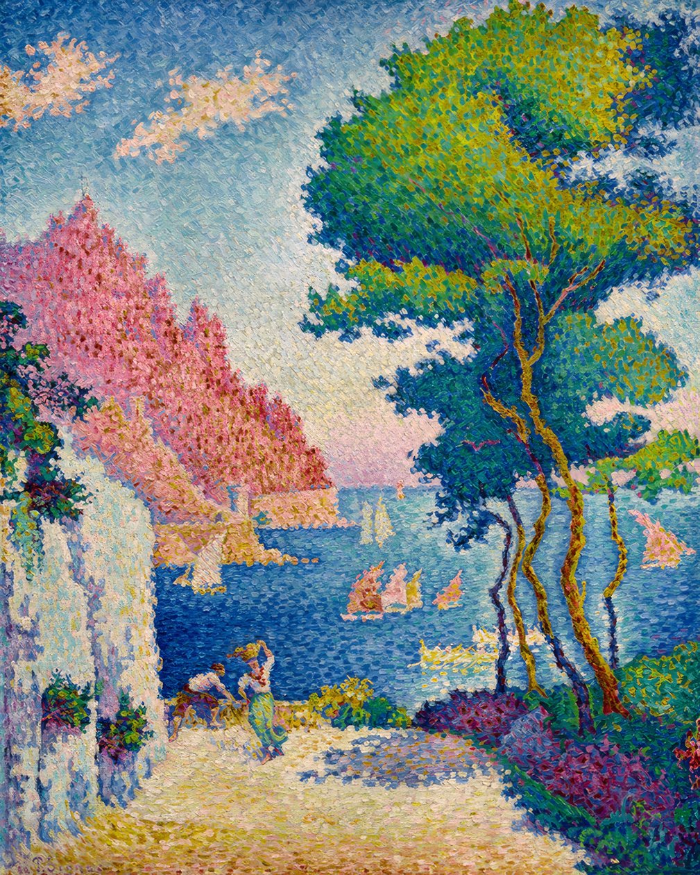 Capo di Noli, bij Genua door Paul Signac