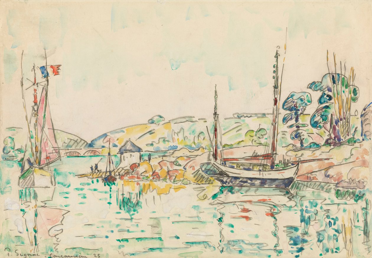 Concarneau door Paul Signac