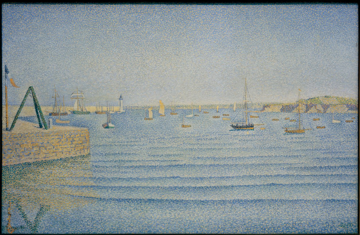 De haven van Portrieux door Paul Signac