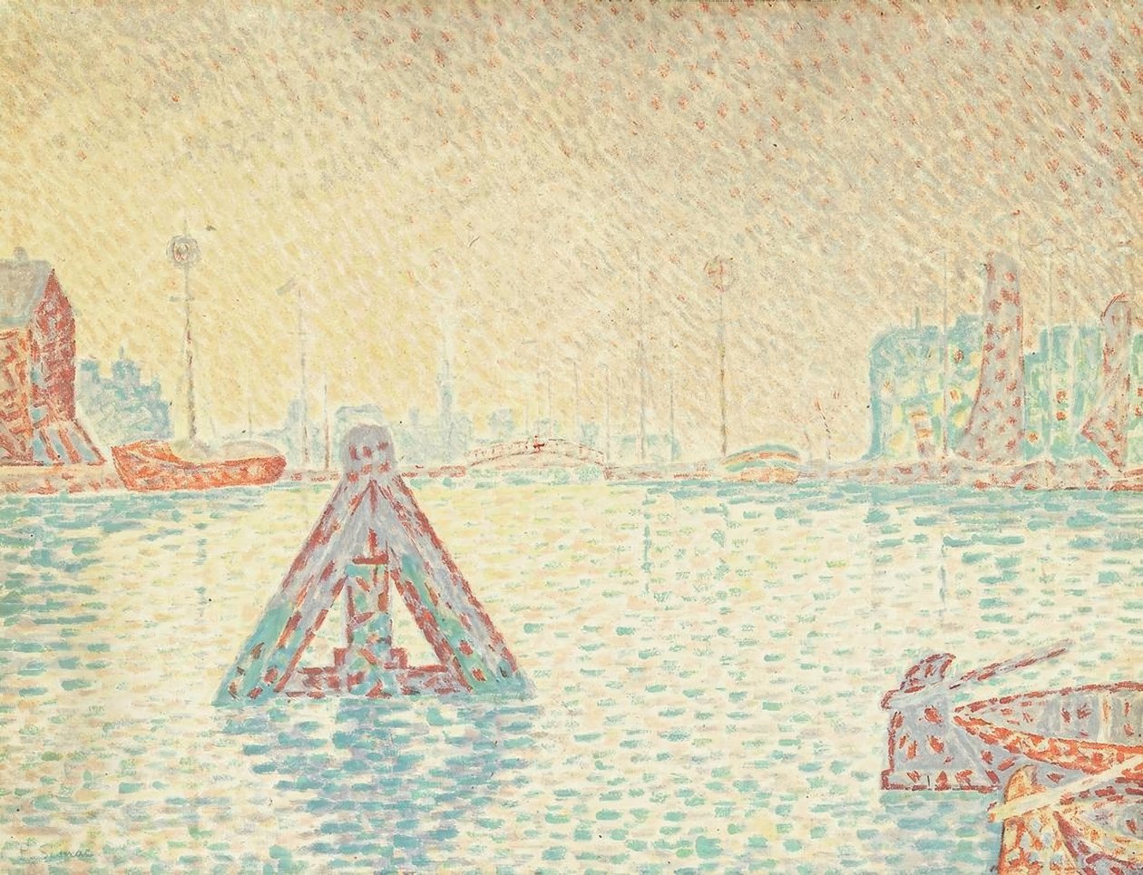 In Holland – De boei door Paul Signac