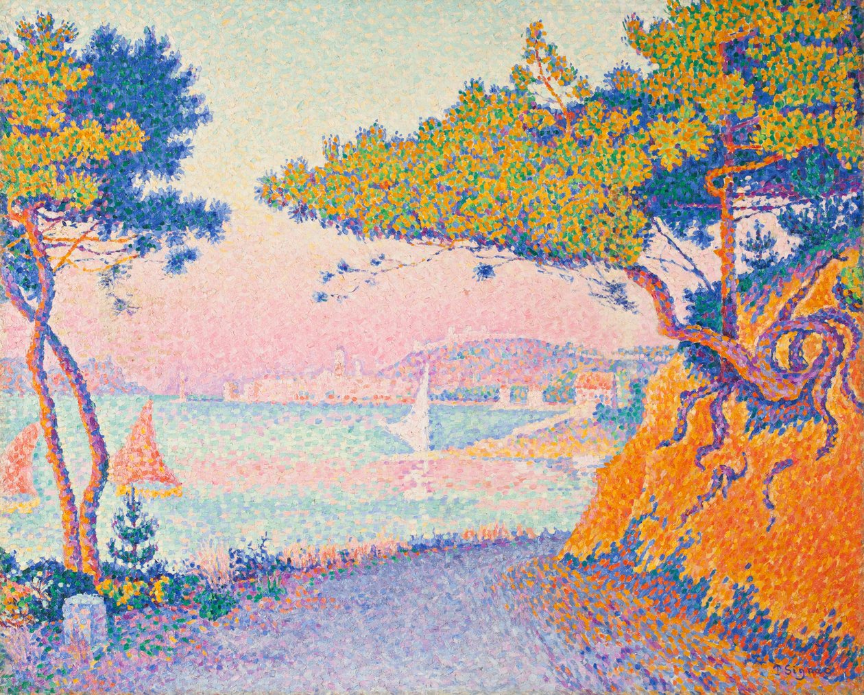Golf van Juan door Paul Signac