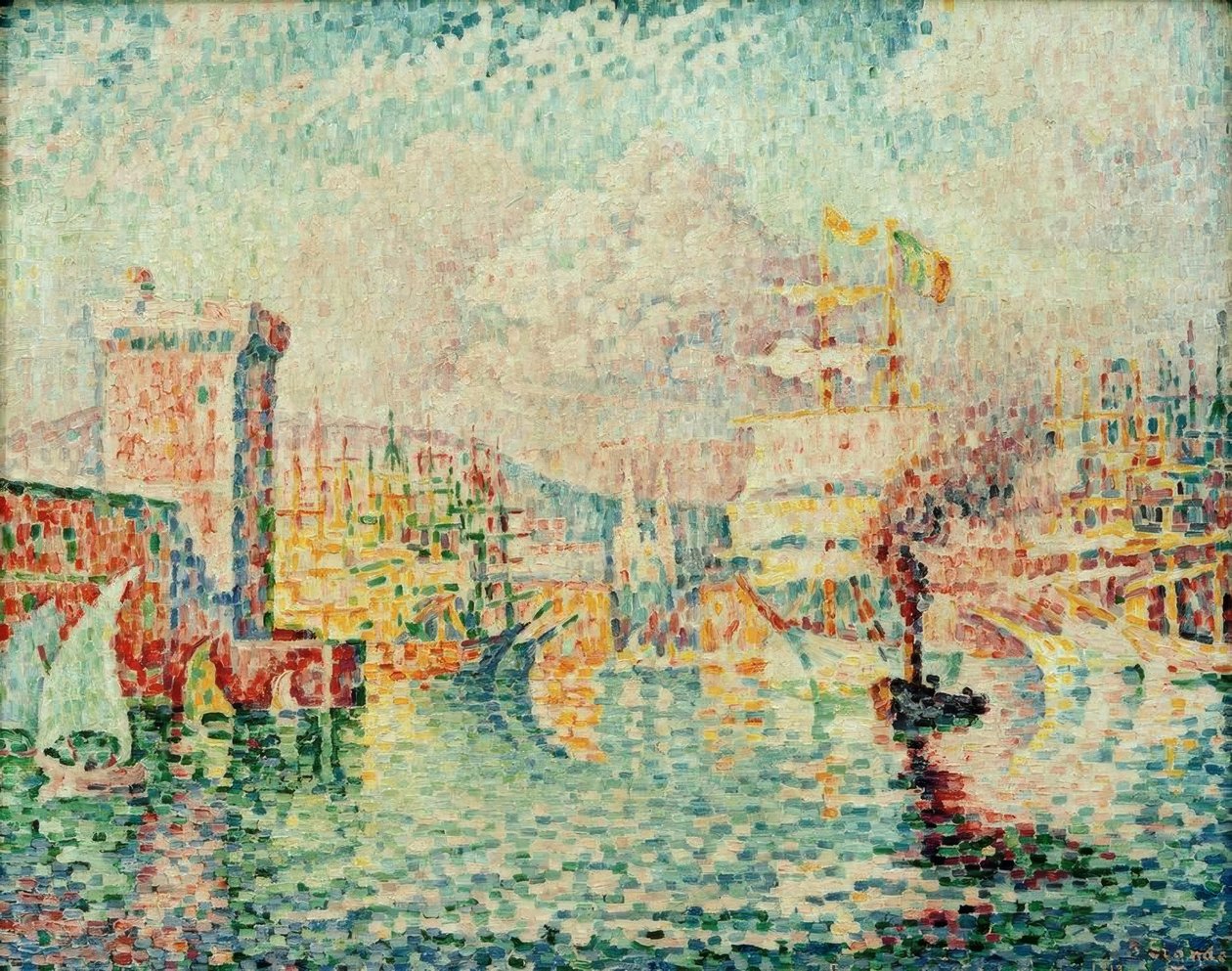 Haven van Marseille door Paul Signac