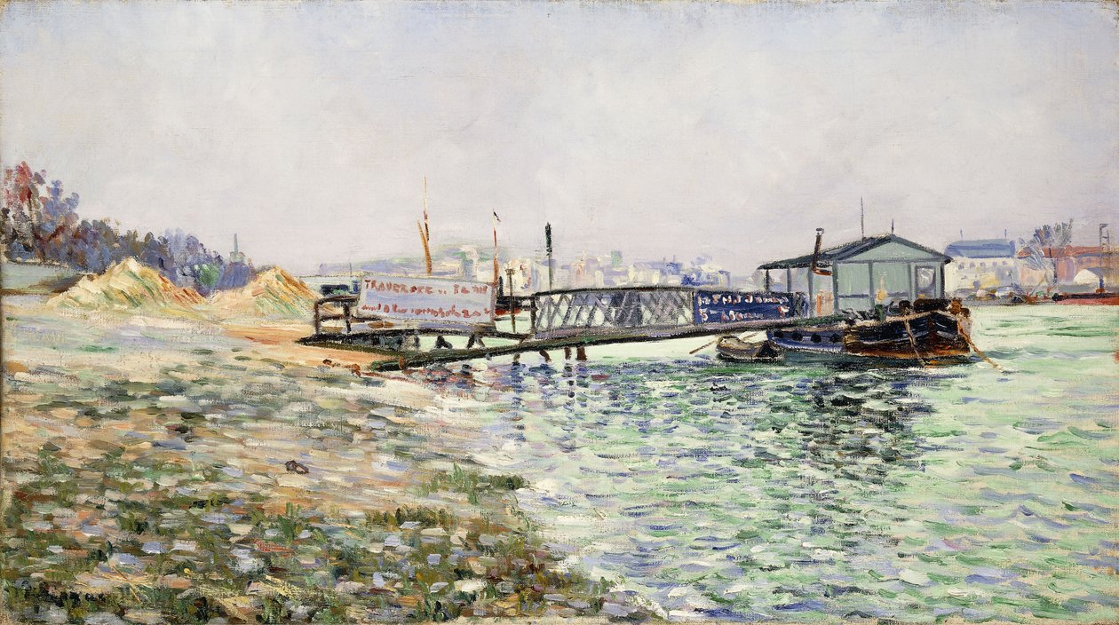 De Seine bij de Jardin des Plantes, 1884 door Paul Signac