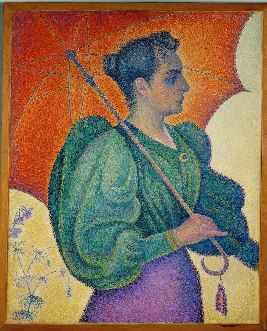 De vrouw met de parasol door Paul Signac