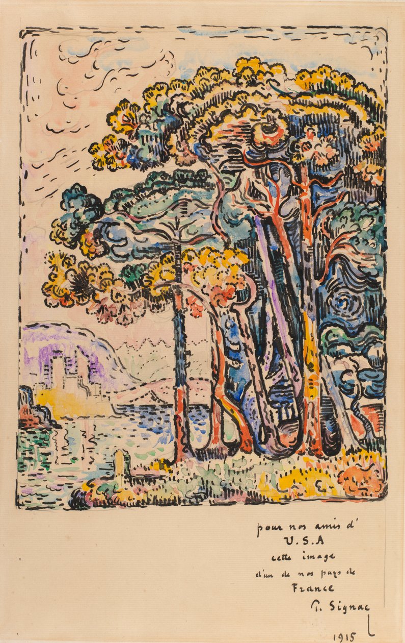 Landschap, 1915 door Paul Signac