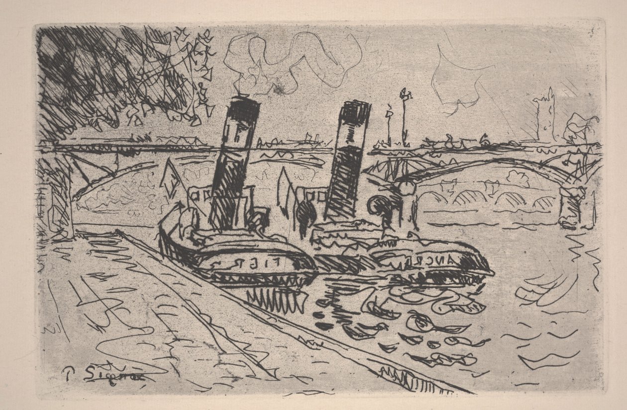 Le Pont des Arts door Paul Signac