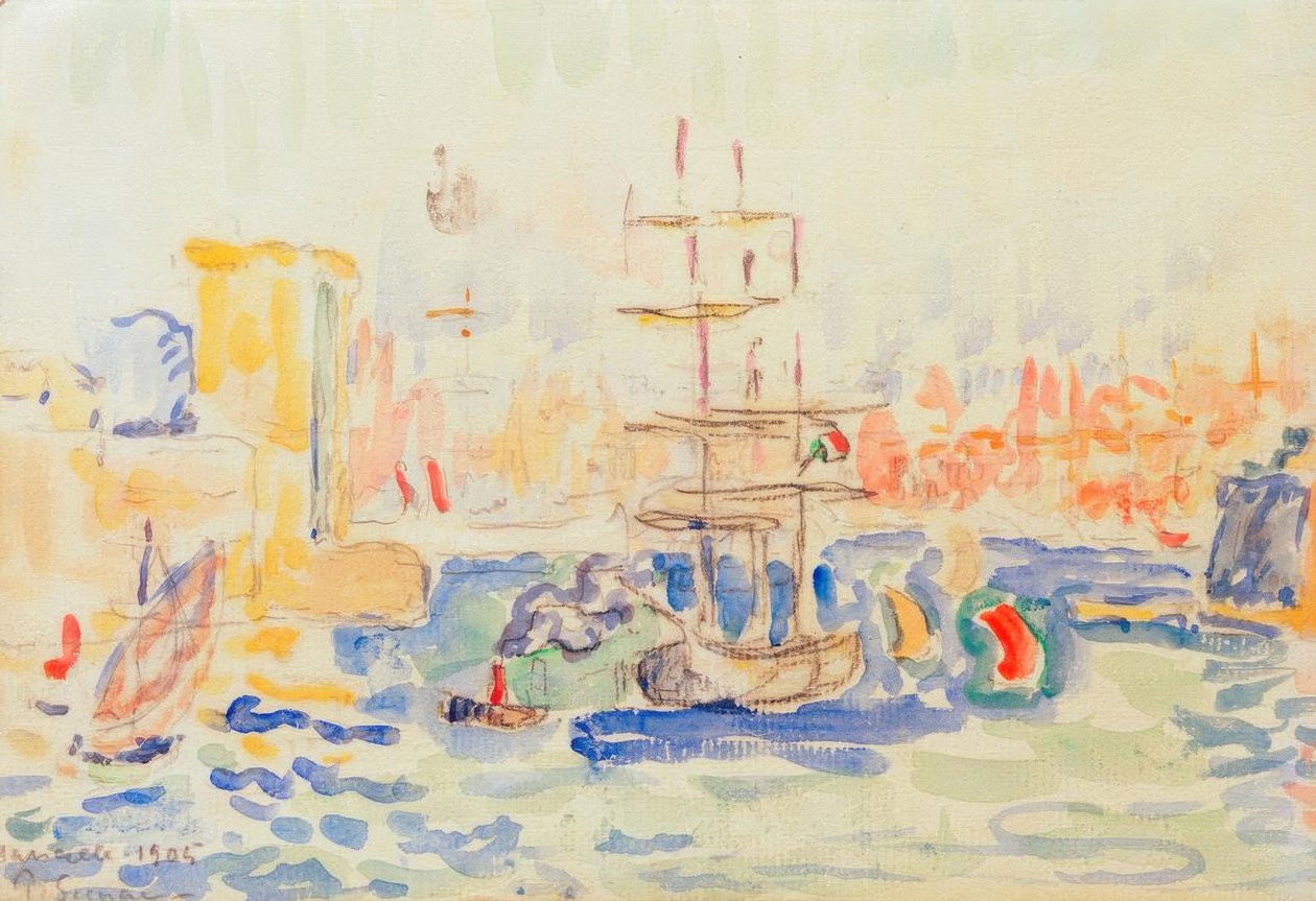 Marseille door Paul Signac