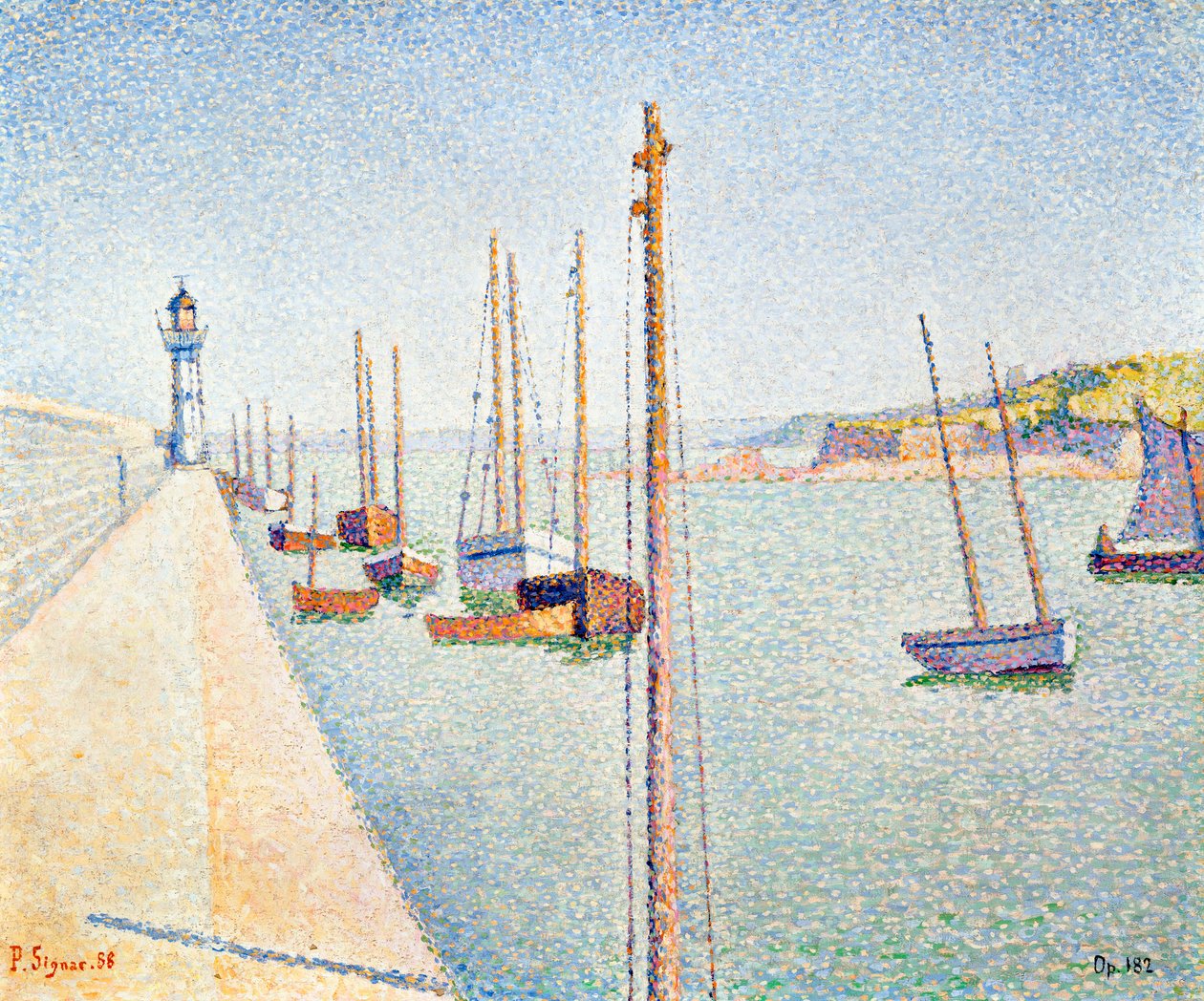 Portrieux, Bretagne, 1888 door Paul Signac