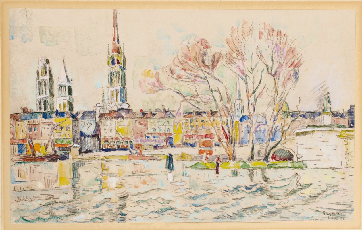 Rouen door Paul Signac