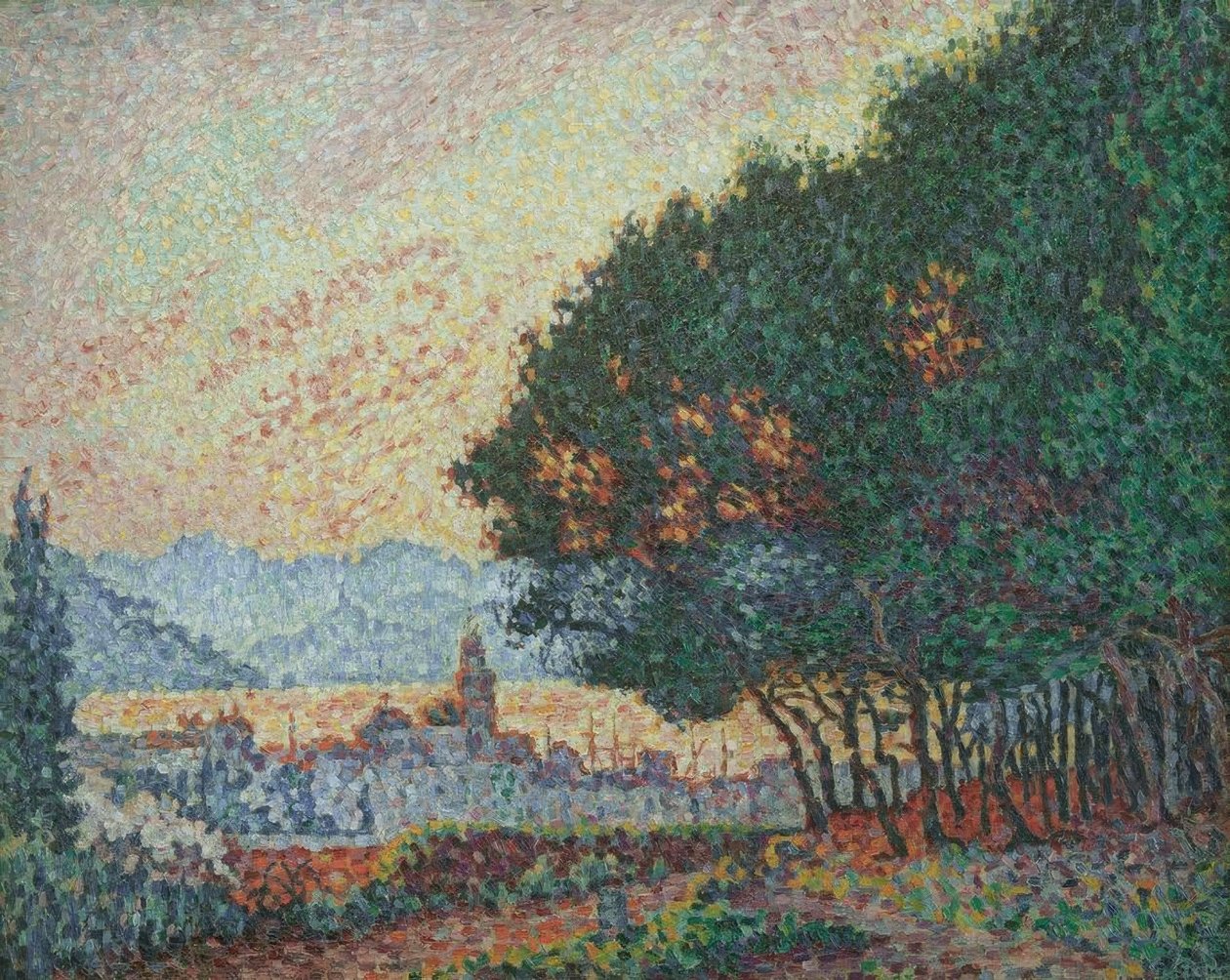 Saint-Tropez, De stad en de pijnbomen door Paul Signac