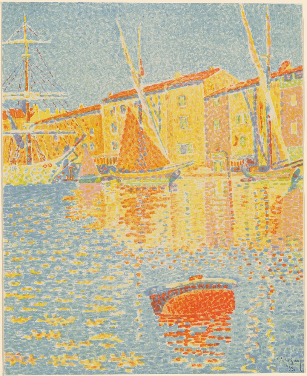 De boei (La bouée) door Paul Signac