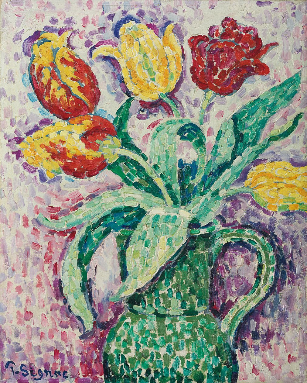 De groene vaas, 1920 door Paul Signac