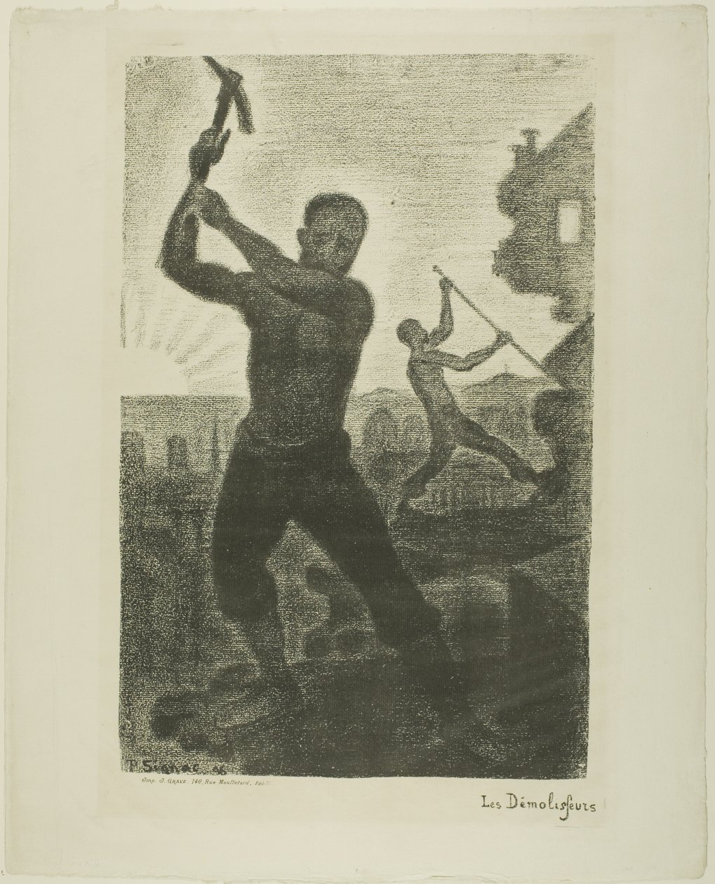 De wrakplunderaars door Paul Signac