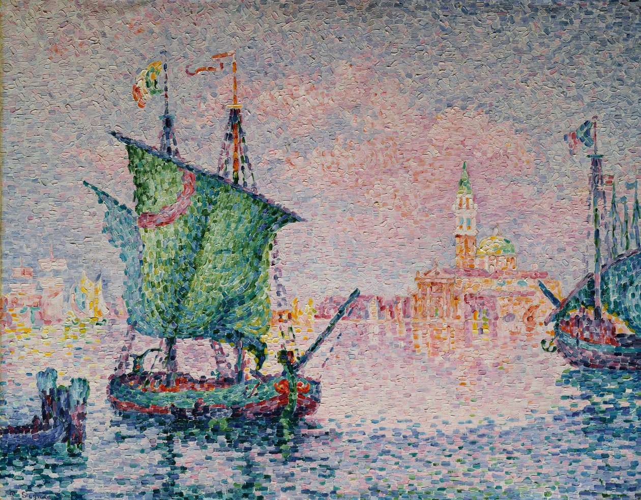 Venetië - de Roze Wolk door Paul Signac